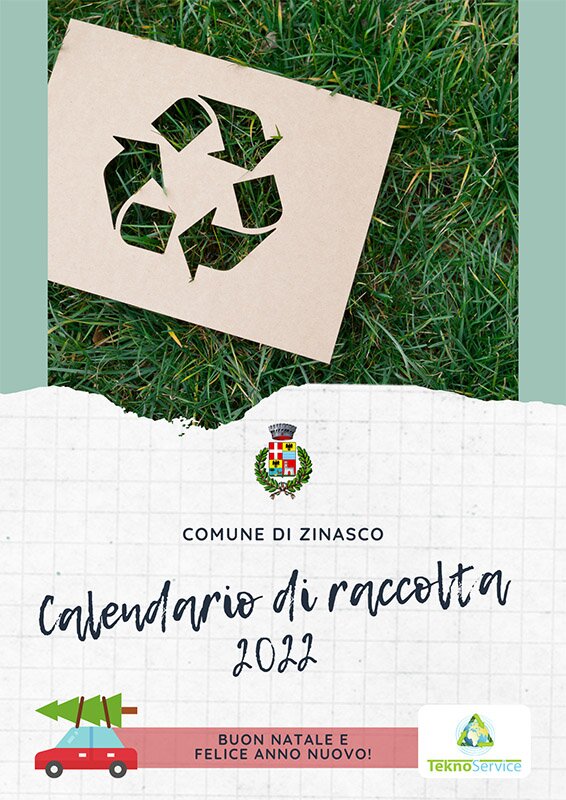 ZINASCO CALENDARIO 2022 RACCOLTA DIFFERENZIATA News Teknoservice